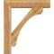 Ekena Millwork Legacy Block Rough Sawn Bracket w/ Offset Brace, Western Red Cedar, 8"W x 38"D x 44"H BKT0806X38X44LEC05RWR - alternate 4